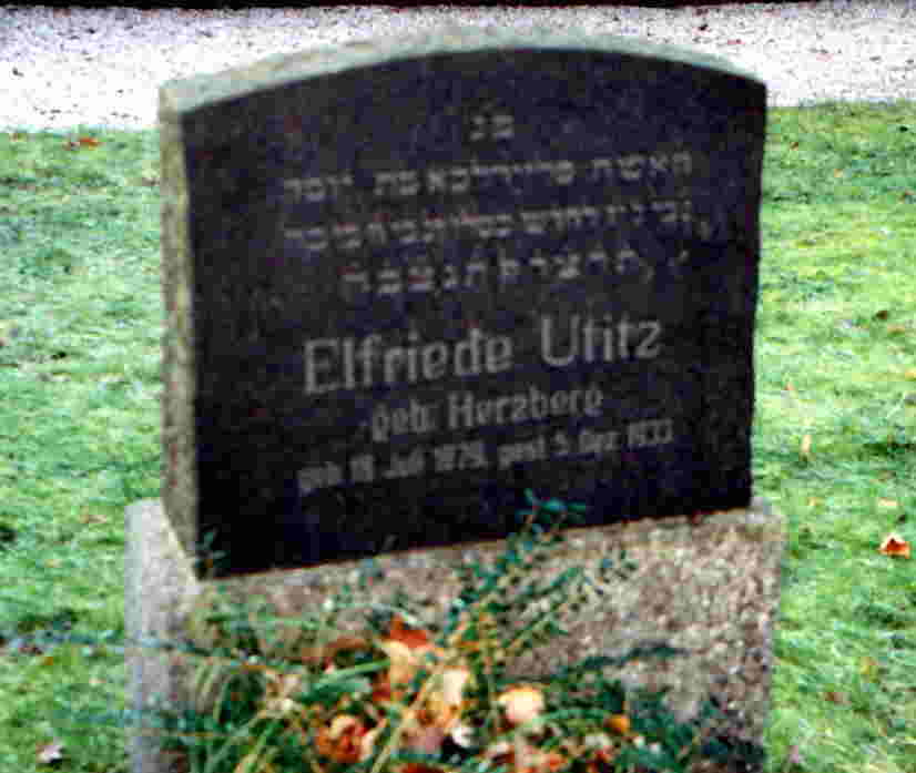 14. Elfriede Utitz, geb. Herzberg 1879 (1889?) - 1933