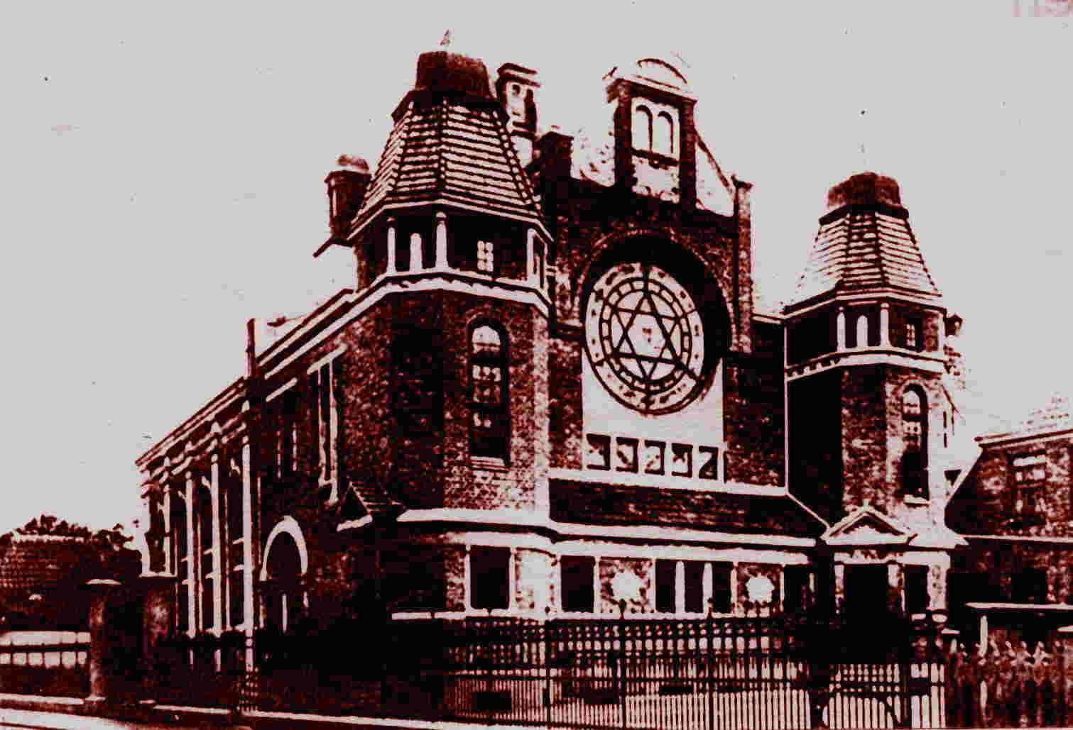 Synagogue in Emden, 1938 destroyed by the German Nazis in the >Reichskristallnacht<